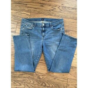 Gap Denim Womens Jeans Size 16/33 Short Blue Stretch Casual EUC